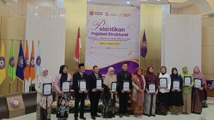 Unigal Perkuat Kepemimpinan, 11 Pimpinan Periode 2026–2030 Dilantik, Gedung Teater Juga Diresmikan