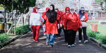 Semarakkan HUT RI ke-81 Jalan Sehat hingga Evaluasi, TP PKK Ciamis Makin Solid