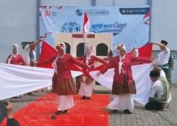 Karnaval RSUD Ciamis Meriah, 26 Kontingen Tampilkan Kreativitas Sambut HUT RI ke-81