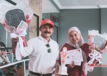 Tak Hanya Dukungan, Disbudpora Ciamis Turun Bertanding dan Raih Juara di Turnamen Perdana Yard Pickleball