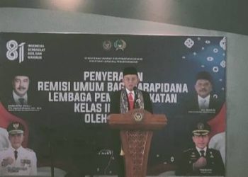Pesan Bupati Herdiat untuk Warga Binaan Penerima Remisi: Jangan Kembali ke Lapas