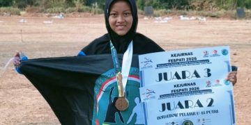 Azkiya Namira Bawa Pulang Dua Gelar dari Kejurnas Fespati 2026