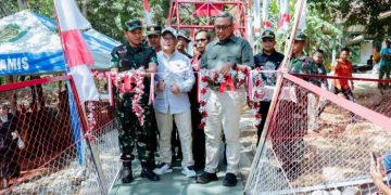 Diresmikan! Jembatan Perintis Garuda Pangkas Akses Warga Sidaharja-Kutawaringin