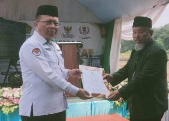 Kemenag Ciamis Serahkan SK Kampung Zakat ke UPZ Pawindan