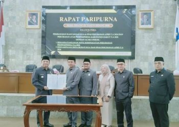 Paripurna DPRD Garut Bahas Perubahan Propemperda Dalam Agenda Pembahasan Rancangan KUA – PPAS Perubahan APBD 2026