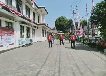 Meriahkan HUT RI, Kecamatan Leles Adakan Turnamen Bola Voli dan Toktak Ceria