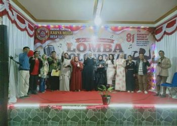 Meriahkan HUT RI ke-81, Desa Suci Gelar Lomba Solo Vokal