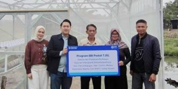 BRI Ciamis Dorong Kemandirian Pangan Desa Lewat Green House Hidroponik KWT Sedap Malam