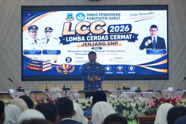 Bupati Garut Membuka Lomba Cerdas Cermat (LCC) Jenjang SMP Tingkat Kabupaten Garut Tahun 2026