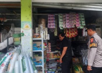 Respon Cepat Pamapta dan Reskrim Cek TKP Pencurian di Toko Alesha Plastik