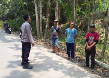 Polri Hadir di Wilayah Perbatasan,Sambangi Warga dan Sampaikan Imbauan Kamtibmas