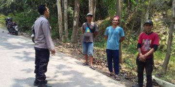 Polri Hadir di Wilayah Perbatasan,Sambangi Warga dan Sampaikan Imbauan Kamtibmas