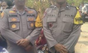 14 Anggota Polsek Jatiluhur Amankan Jalan Santai Partai NasDem