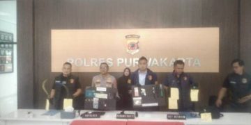 Polres Purwakarta Ungkap 13 Kasus Kejahatan dan Amankan 9 Tersangka