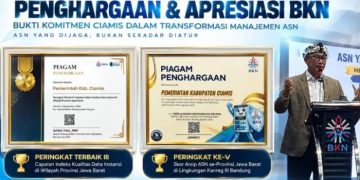 Ciamis Bawa Pulang Dua Penghargaan BKN, Bukti Komitmen Tata Kelola ASN