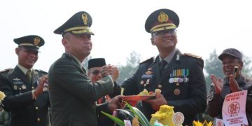 Kapolres Purwakarta Perkuat Sinergitas, Hadiri Upacara HUT TNI Ke-81