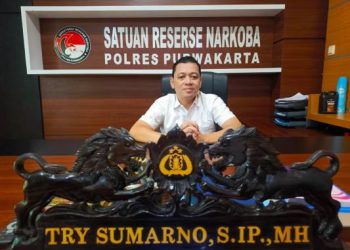 Satres Narkoba Polres Purwakarta Amankan Pengedar Sabu.
