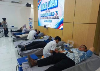 Bersama Insan Media, Polres Purwakarta Gelar Donor Darah Di HUT Ke-75 Humas Polri