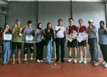 Tua-Tua Berbahaya! 12 Pasangan Bikin YTTA Yard Pickleball Ciamis Memanas