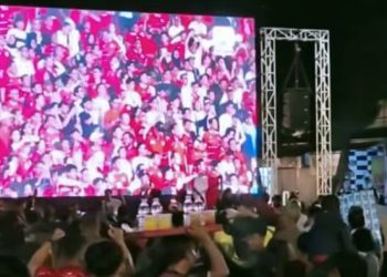 Garuda Juara, Teman Tuli Ikut Larut di Nobar Stadion Galuh