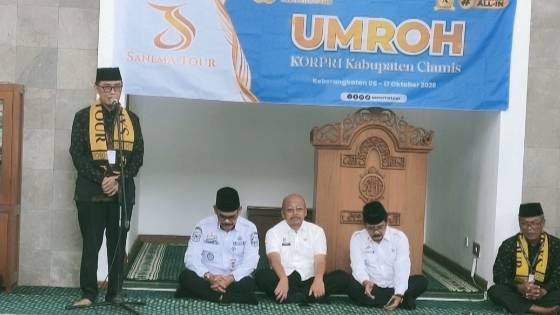 Dampingi Perjalanan Umrah 41 Jemaah KORPRI Ciamis, Ang Icep Pesankan Doa dan Kepasrahan