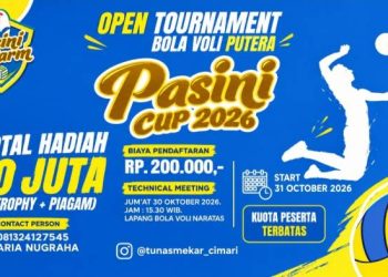 Pasini Cup 2026 Siap Digelar di Cimari, Naratas Grup Kembali Dukung Turnamen Voli Ciamis